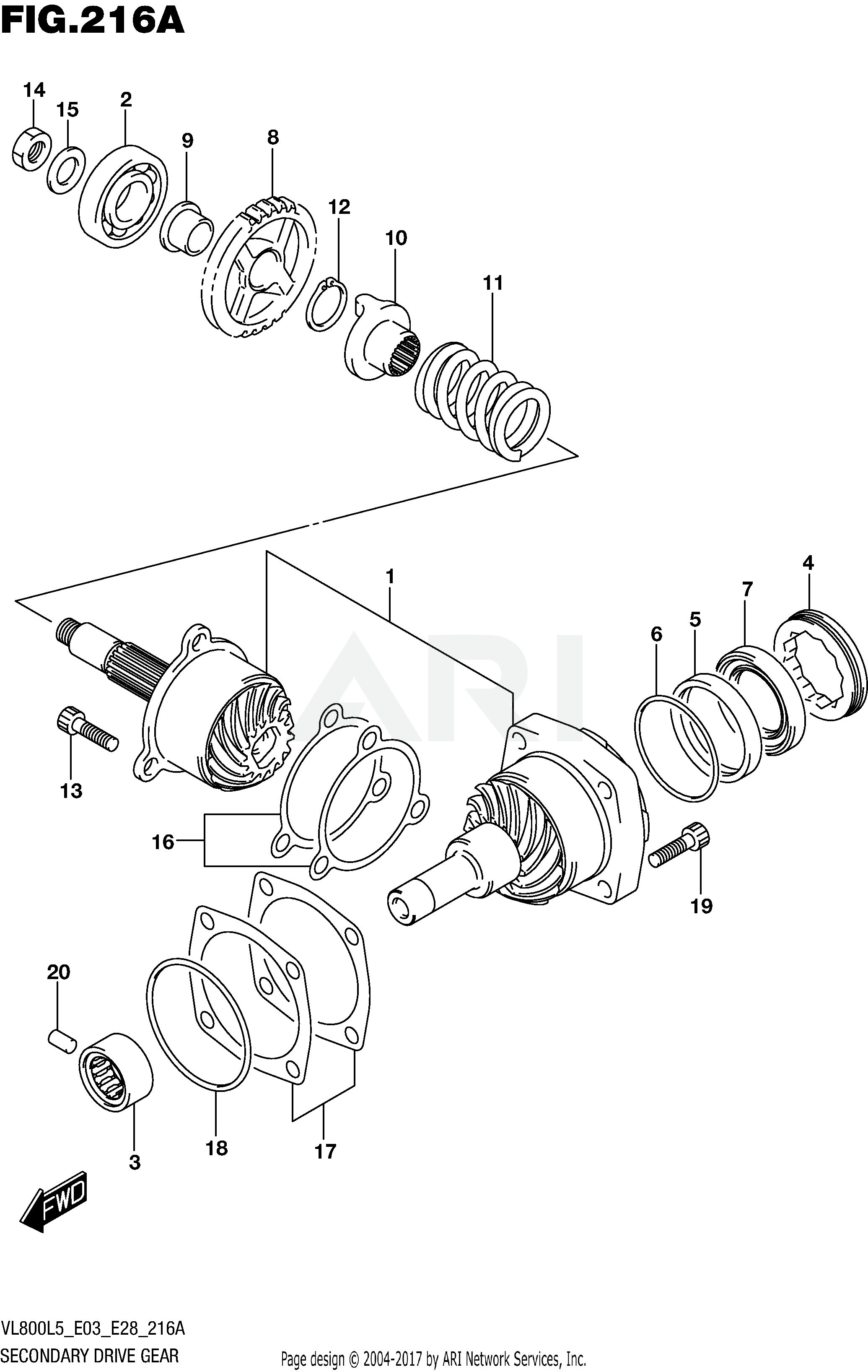 SECONDARY DRIVE GEAR