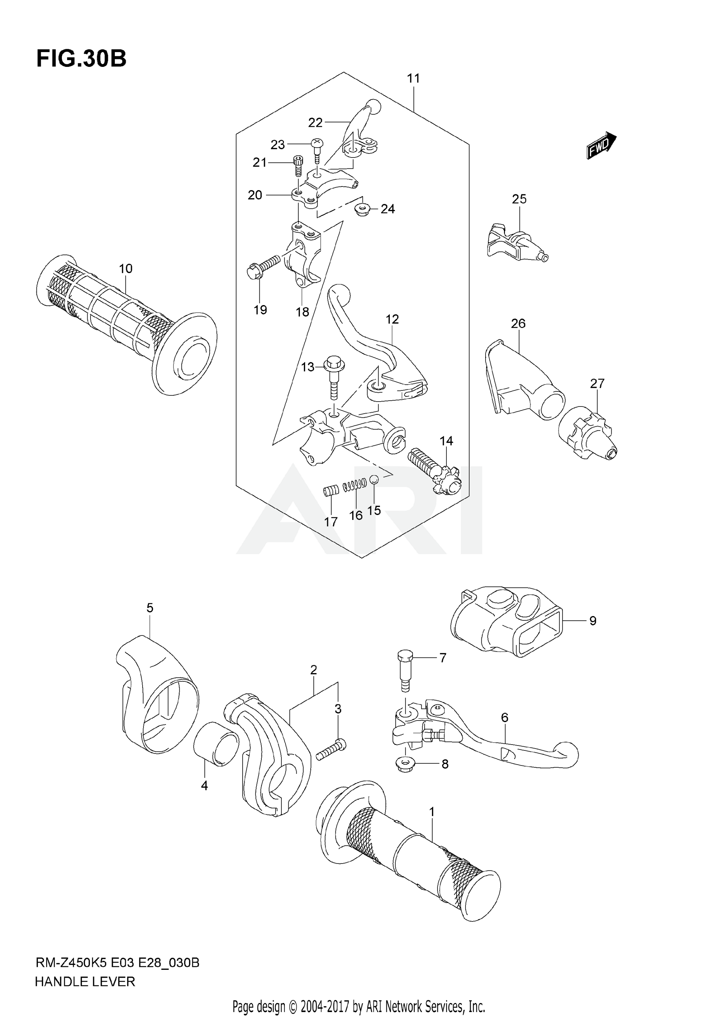 HANDLE LEVER (MODEL K7)