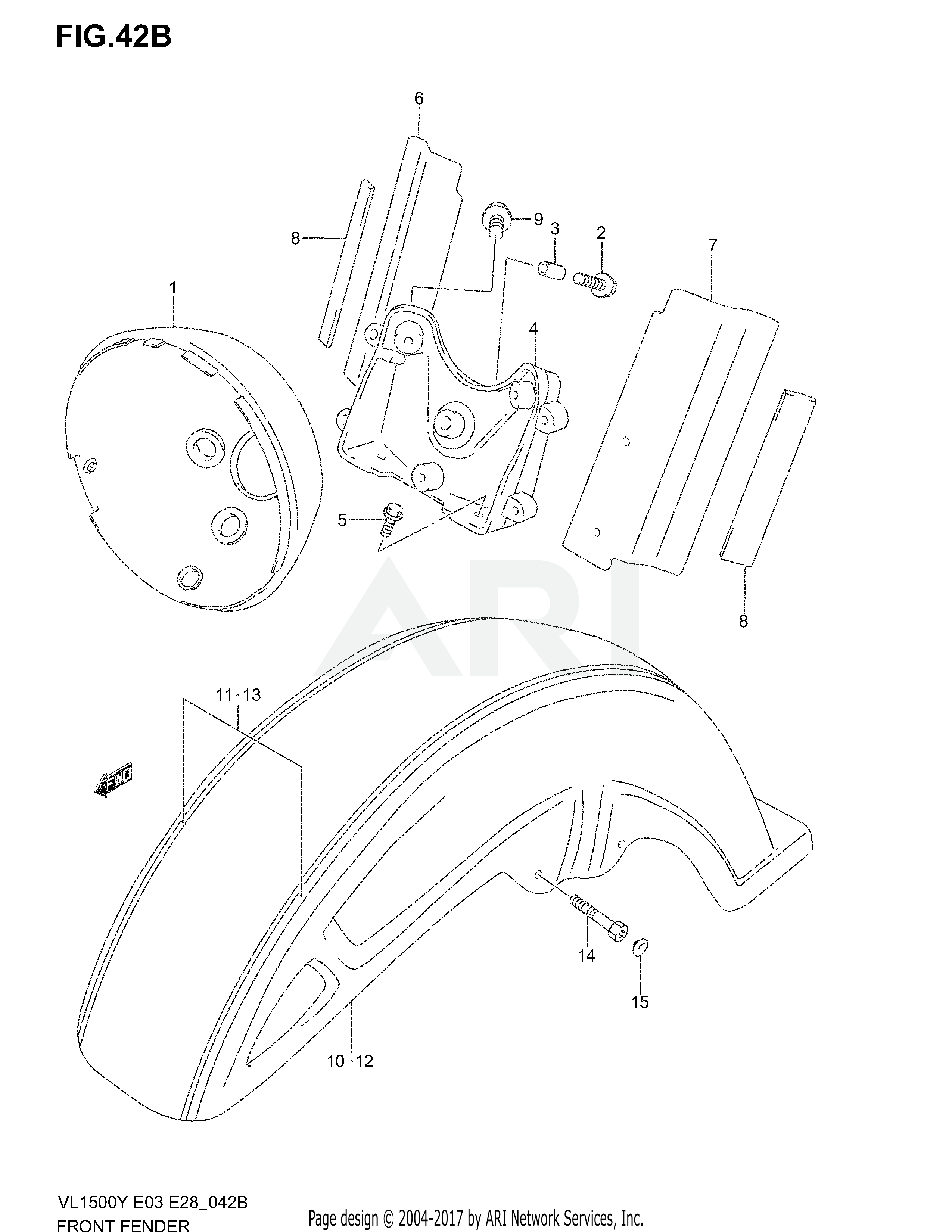 FRONT FENDER (MODEL K3/K4)