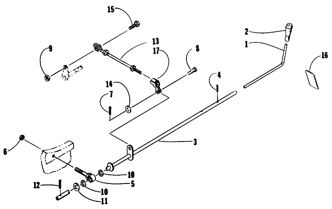 REVERSE SHIFT LEVER ASSEMBLY