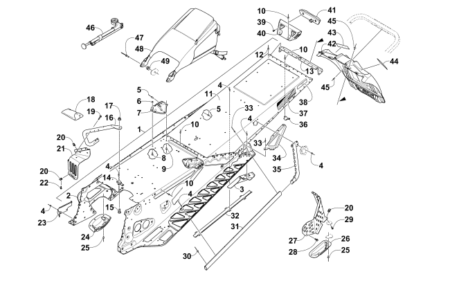 TUNNEL AND SNOWFLAP ASSEMBLY