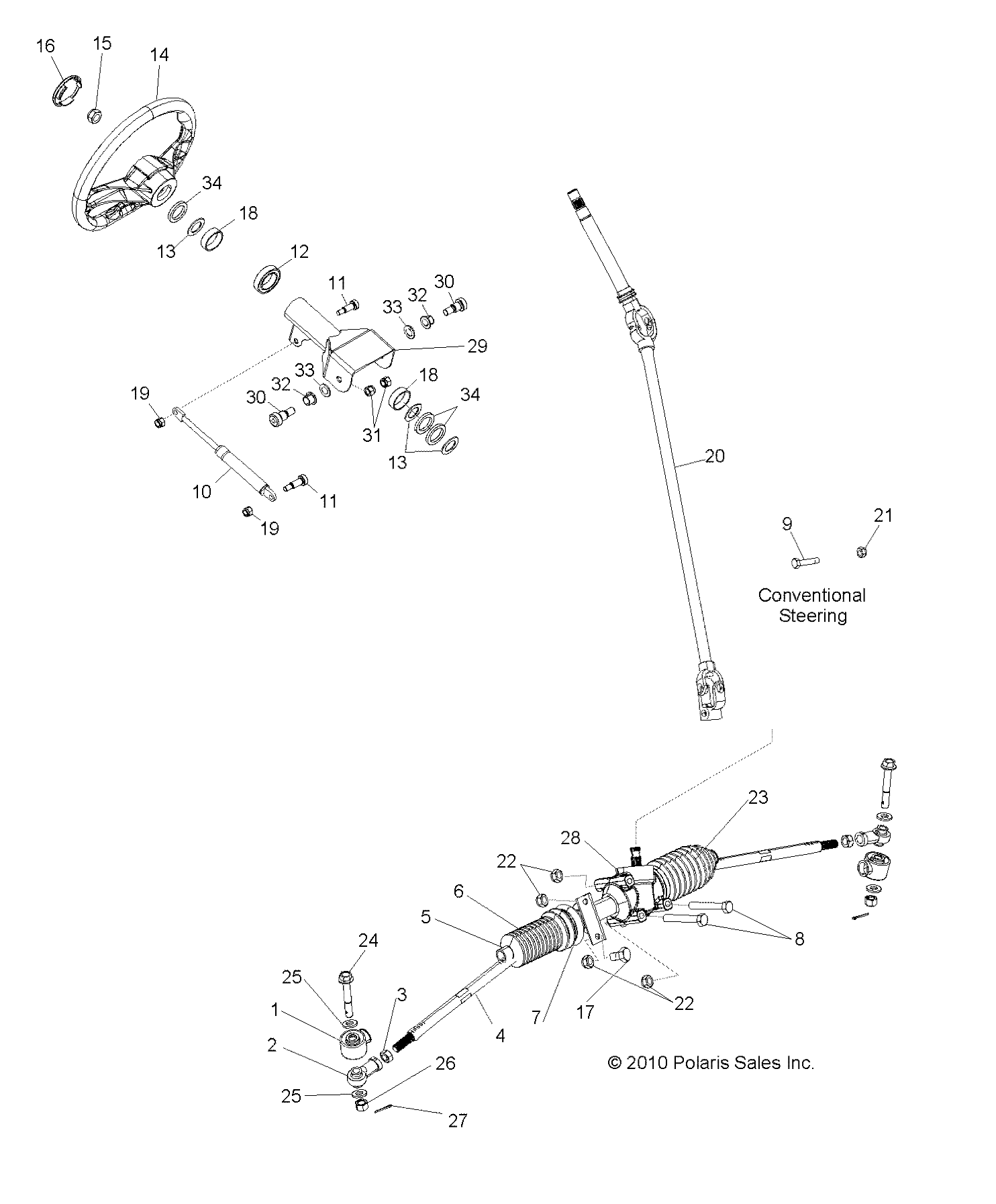 STEERING, STEERING ASM. - R13TH90DG (49RGRSTEERING11900D)