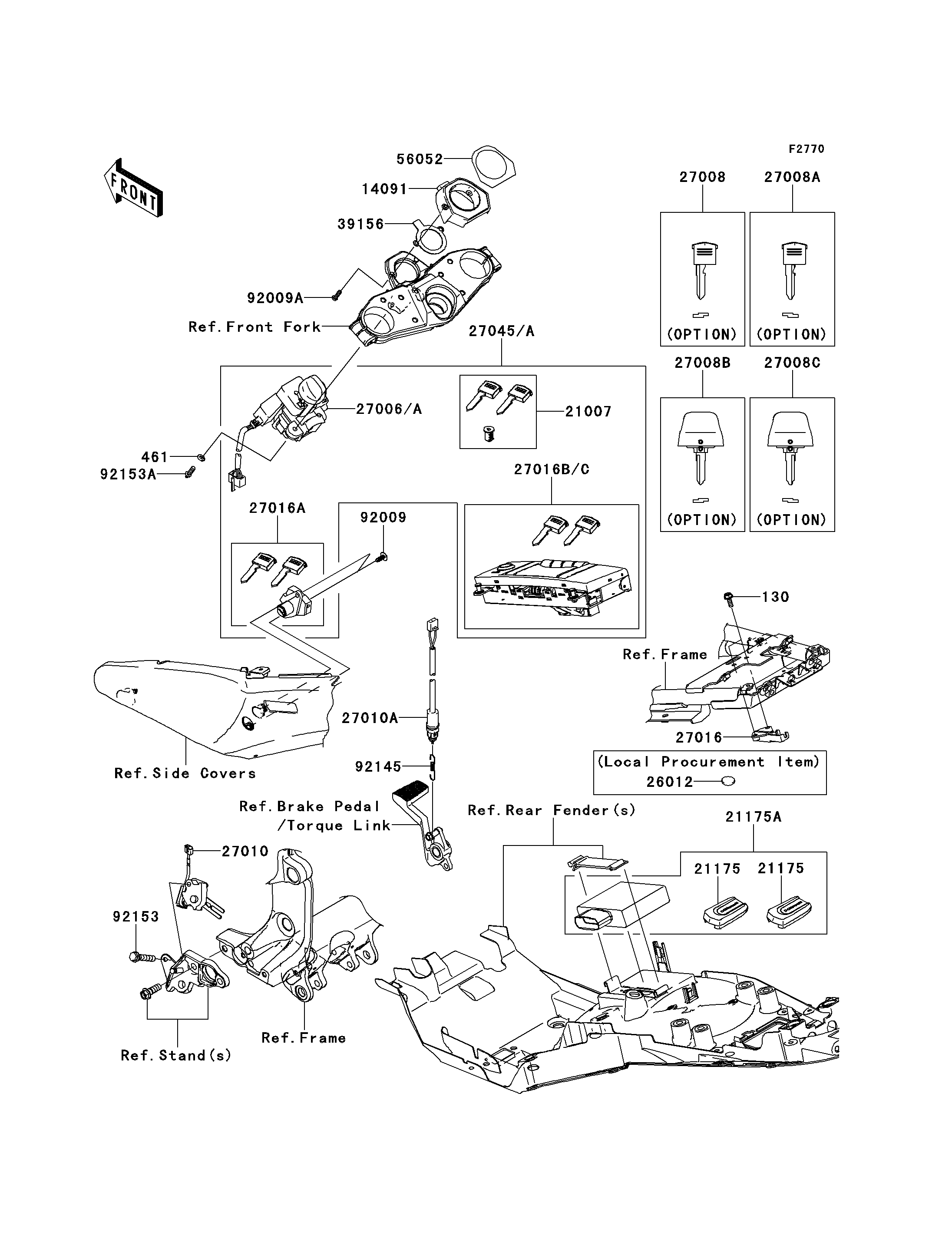 Ignition Switch/Locks/Reflectors