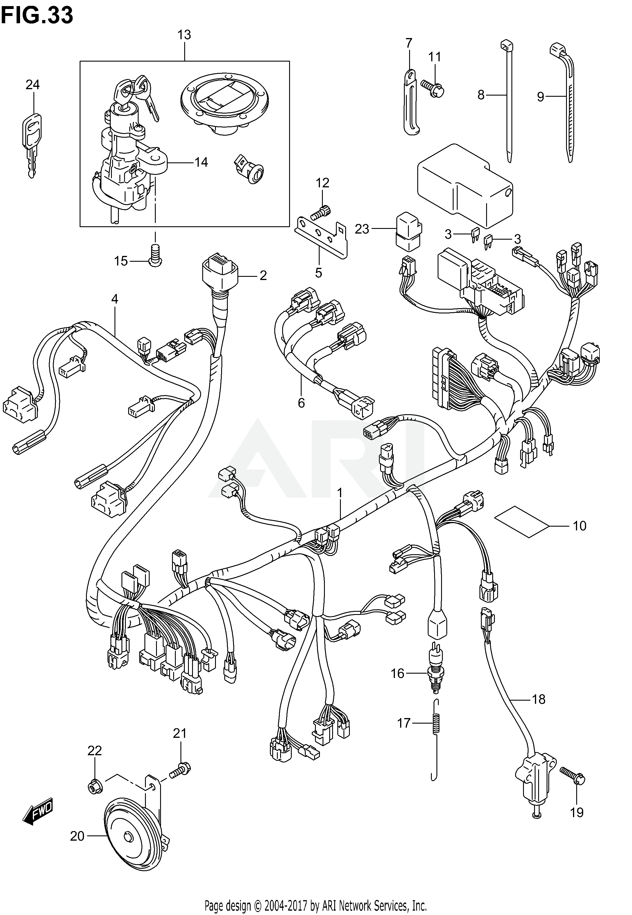 WIRING HARNESS (SV1000SK3/SK4/SK5)