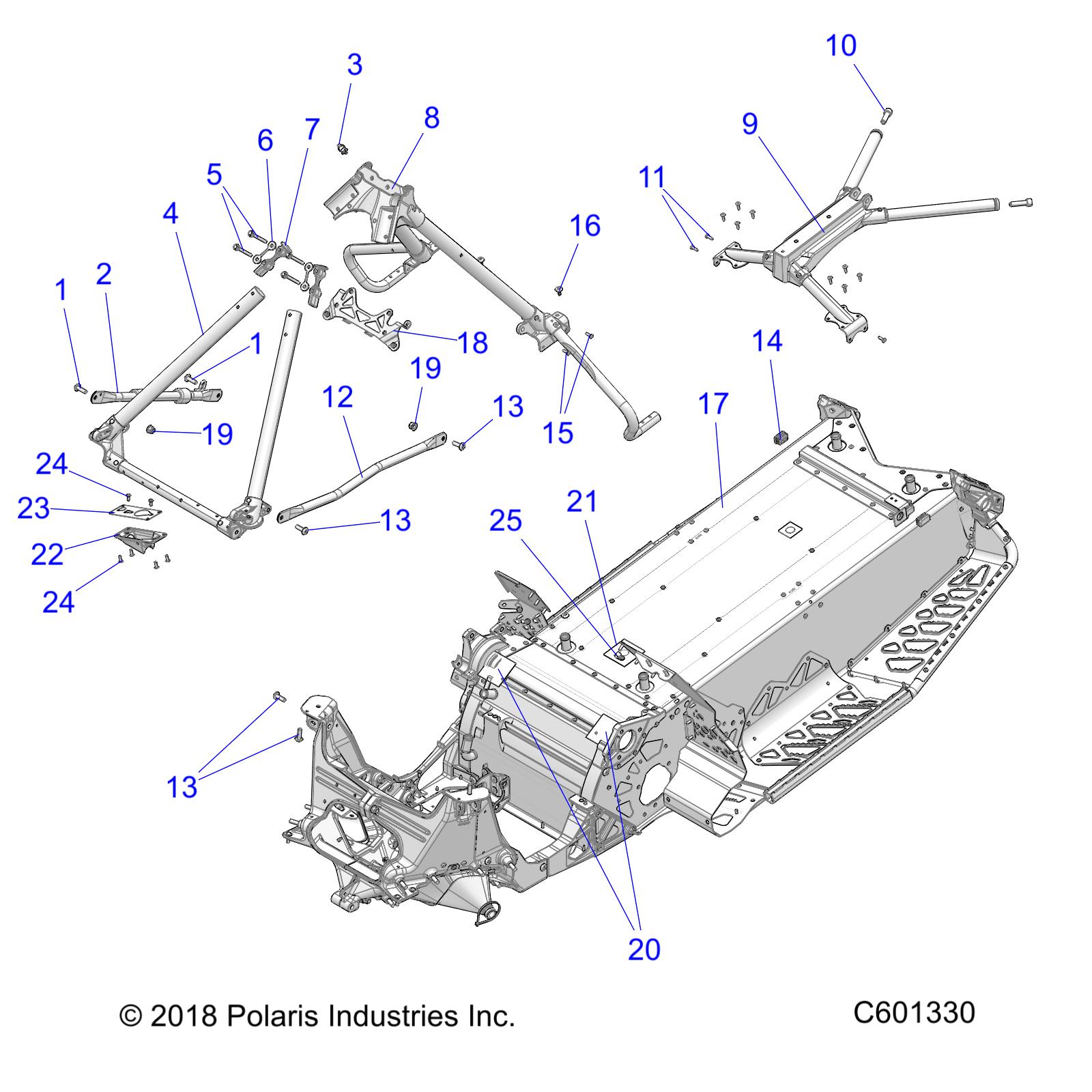 CHASSIS, CHASSIS ASM. and OVER STRUCTURE - S21DDL8RS ALL OPTIONS (C601330)