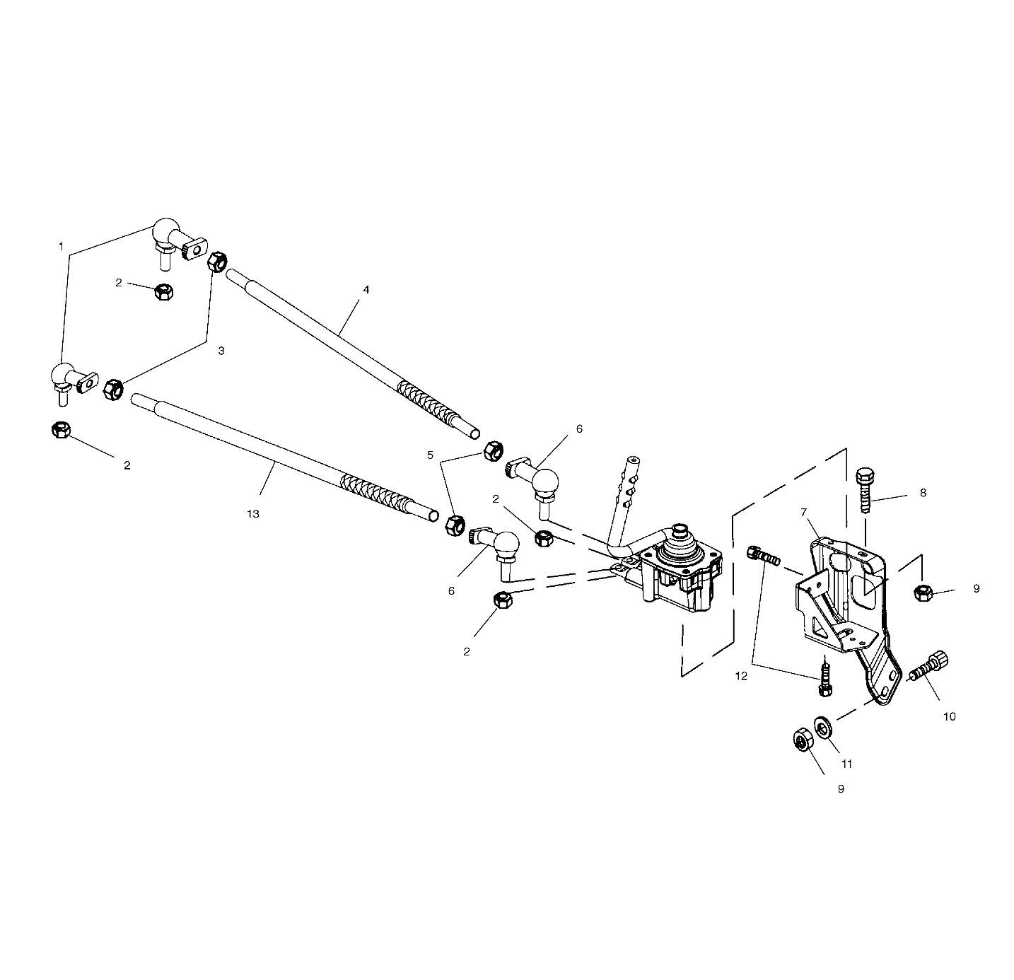 GEAR SELECTOR MOUNTING - A02CB32AA/AB/FC (4970107010C08)