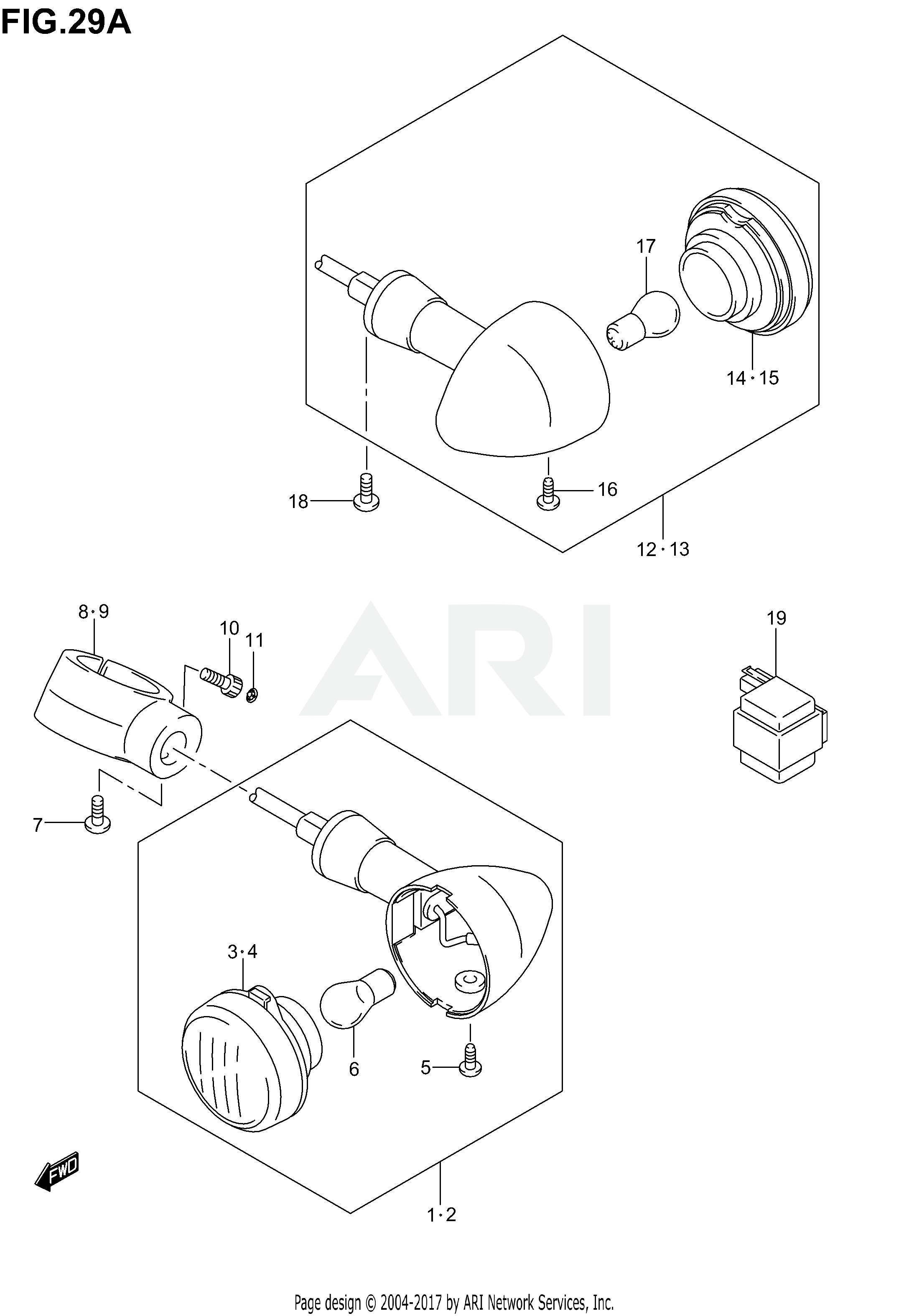 TURN SIGNAL LAMP (MODEL K4/K5)