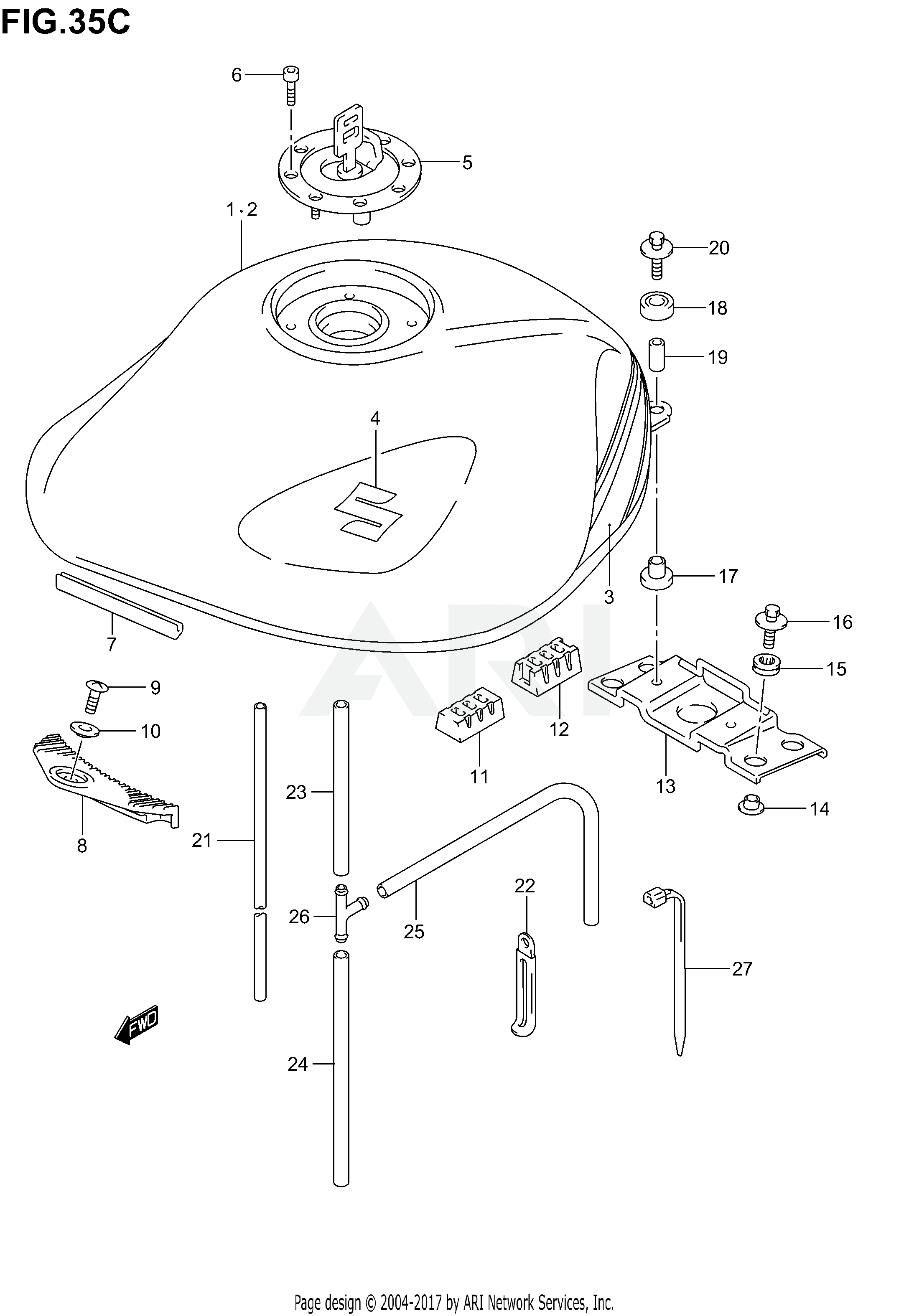 FUEL TANK (MODEL K5)