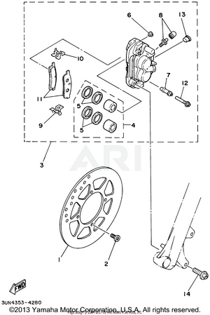 FRONT BRAKE CALIPER