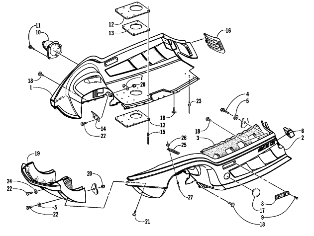 BELLY PAN AND FRONT BUMPER ASSEMBLY