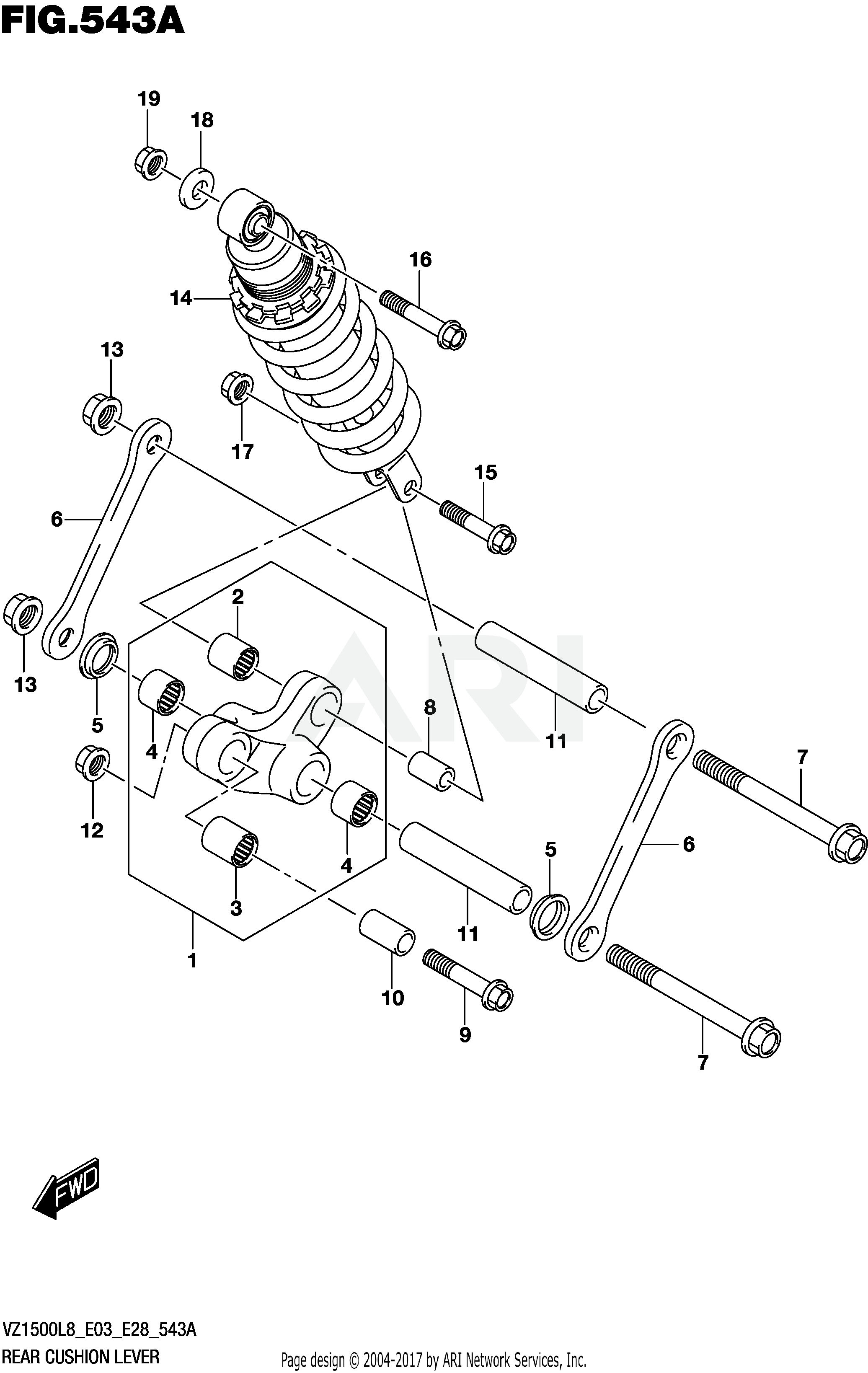 REAR CUSHION LEVER