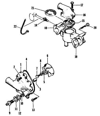 WATER PUMP/WATER MANIFOLD