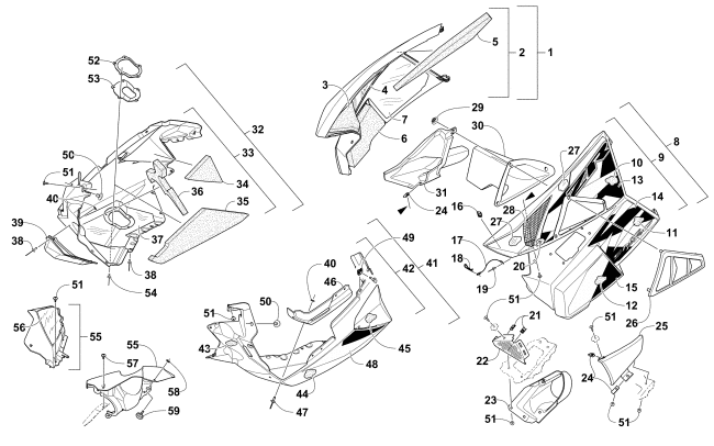 SKID PLATE AND SIDE PANEL ASSEMBLY