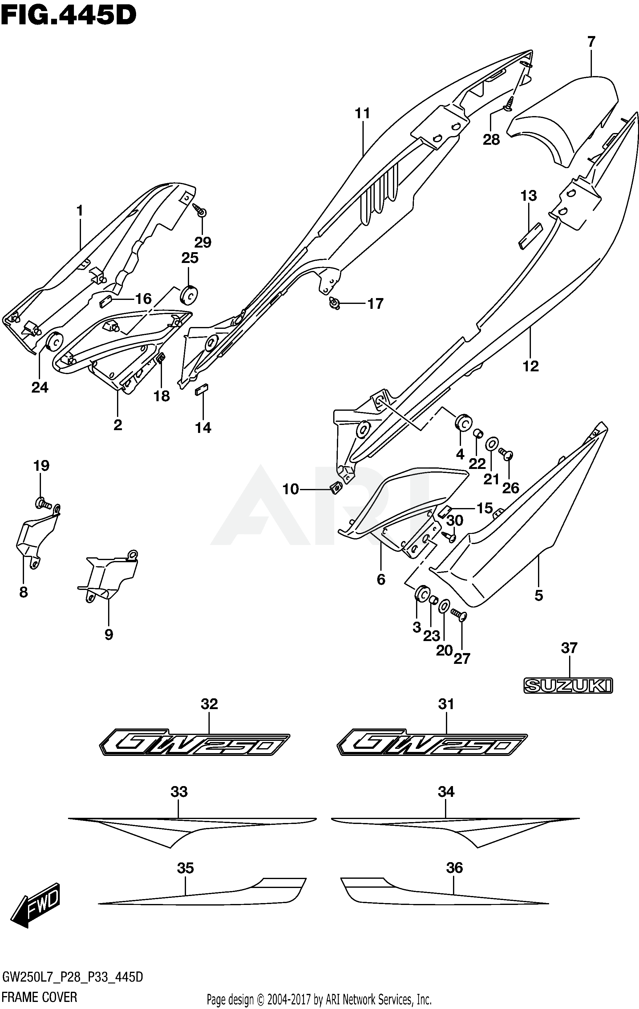 FRAME COVER (GW250ZL7 P33)