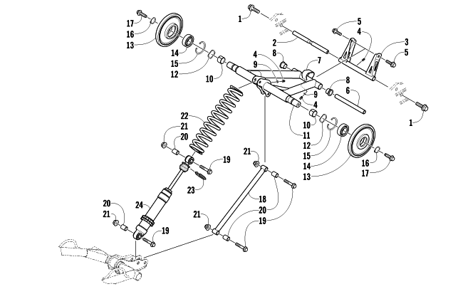 REAR SUSPENSION REAR ARM ASSEMBLY