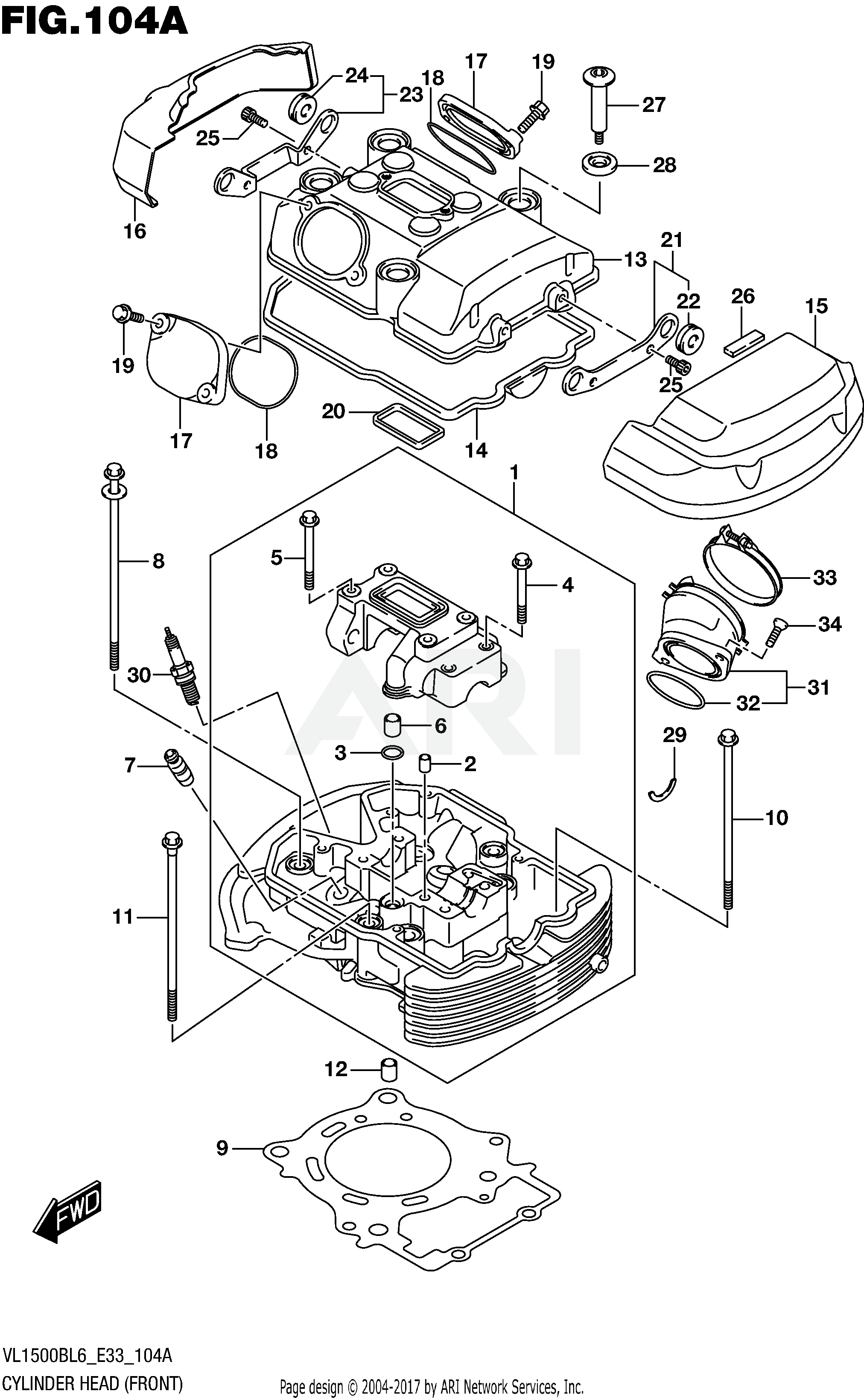 CYLINDER HEAD (FRONT)