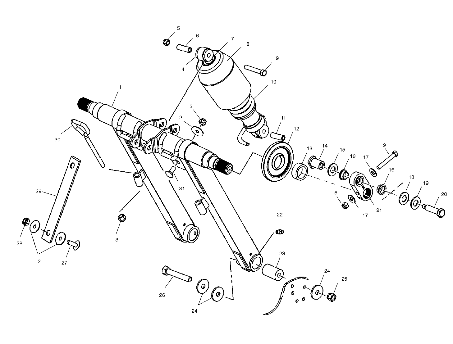 FRONT TORQUE ARM - S01NX4CS (4961676167B010)