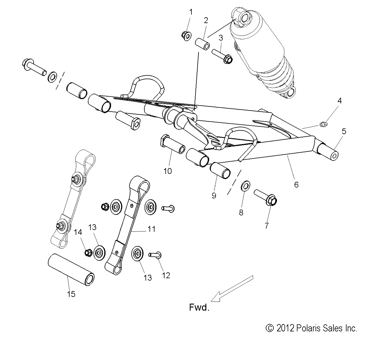 SUSPENSION, TORQUE ARM, FRONT - S13BA6GSL (49SNOWFTA13SB)