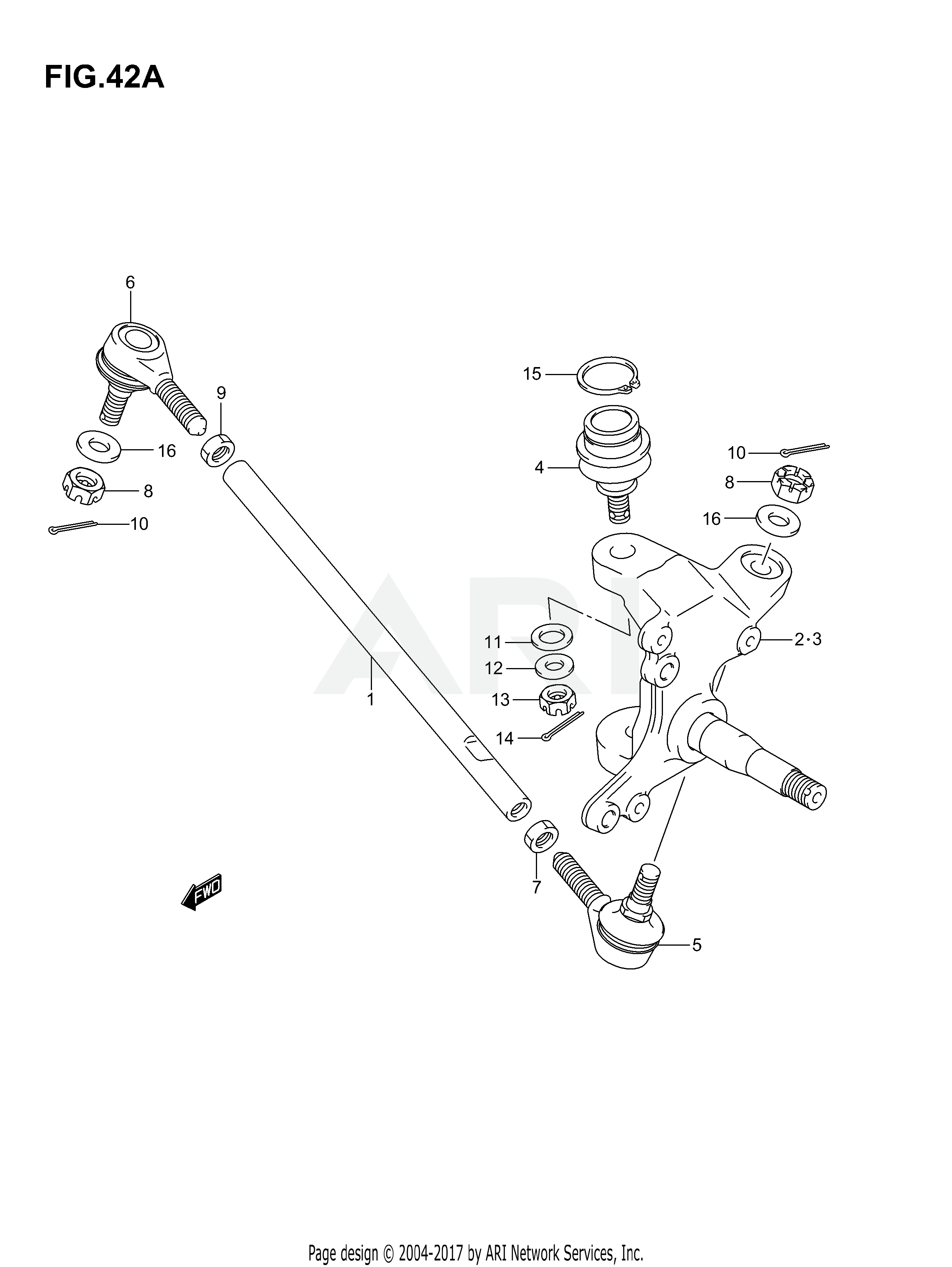 STEERING KNUCKLE (MODEL K5/K6/K7)