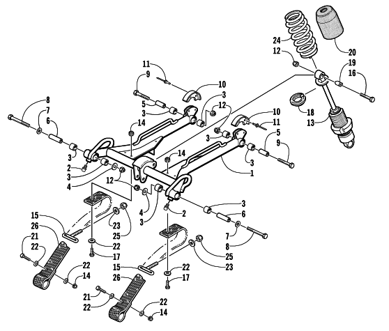 REAR SUSPENSION FRONT ARM ASSEMBLY