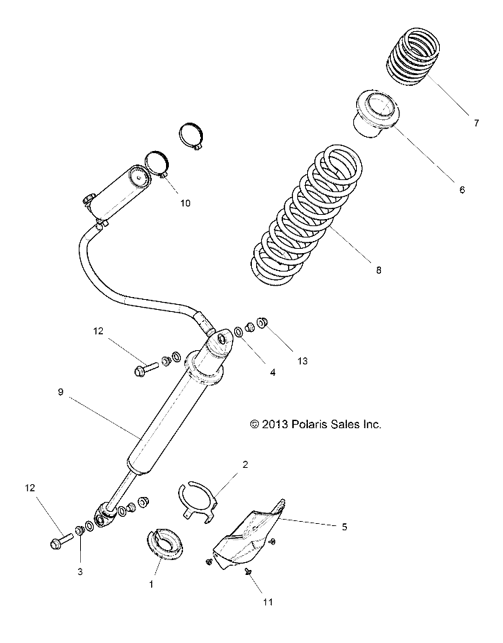 SUSPENSION, REAR SHOCK MOUNTING - Z14ST1EFX (49RGRSHOCKMTGRR14RZR1000)