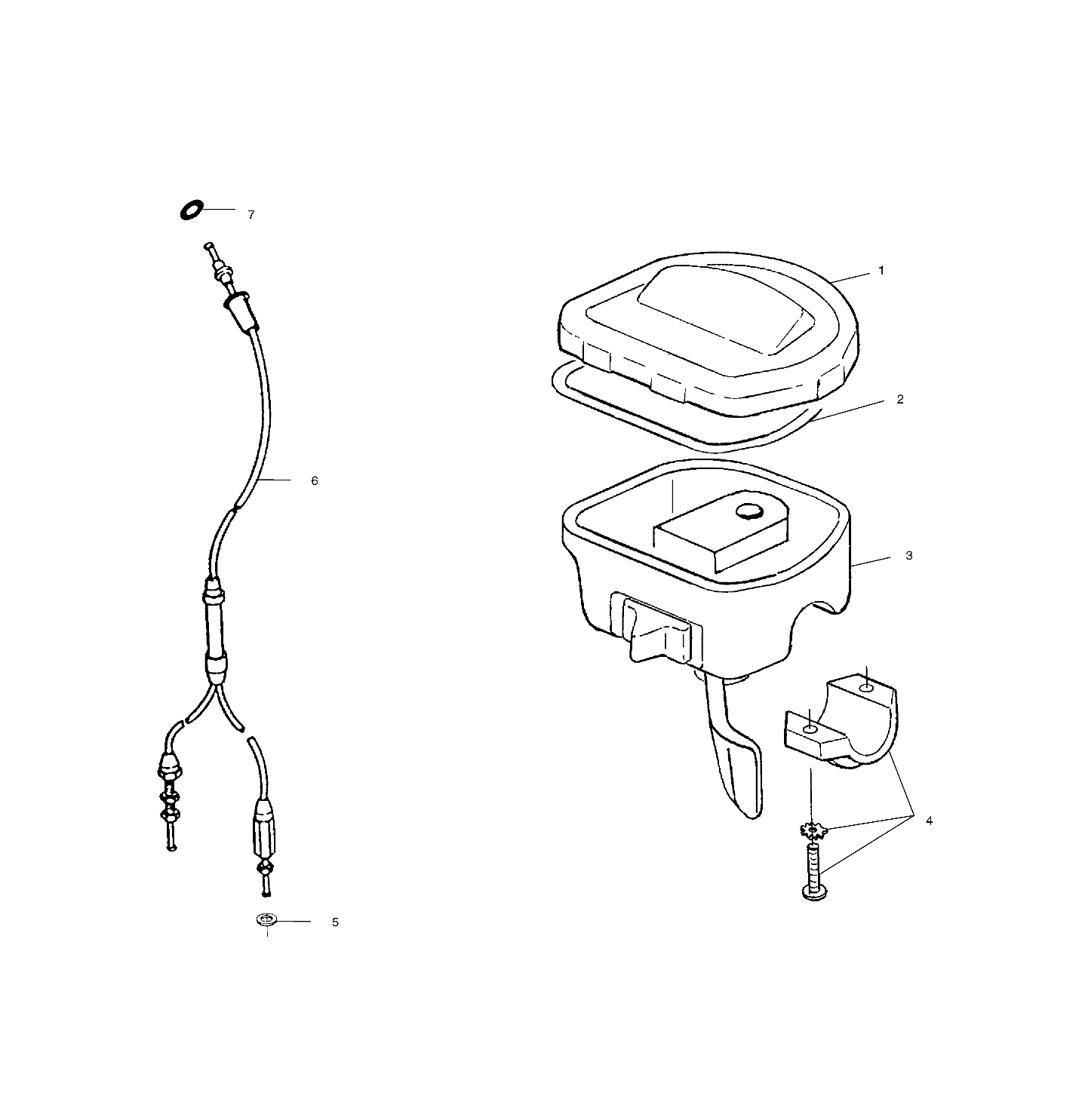 CONTROLS - THROTTLE ASM./CABLE - A00BG38CA (4954845484B012)