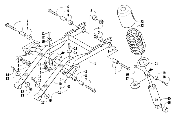 REAR SUSPENSION FRONT ARM ASSEMBLY