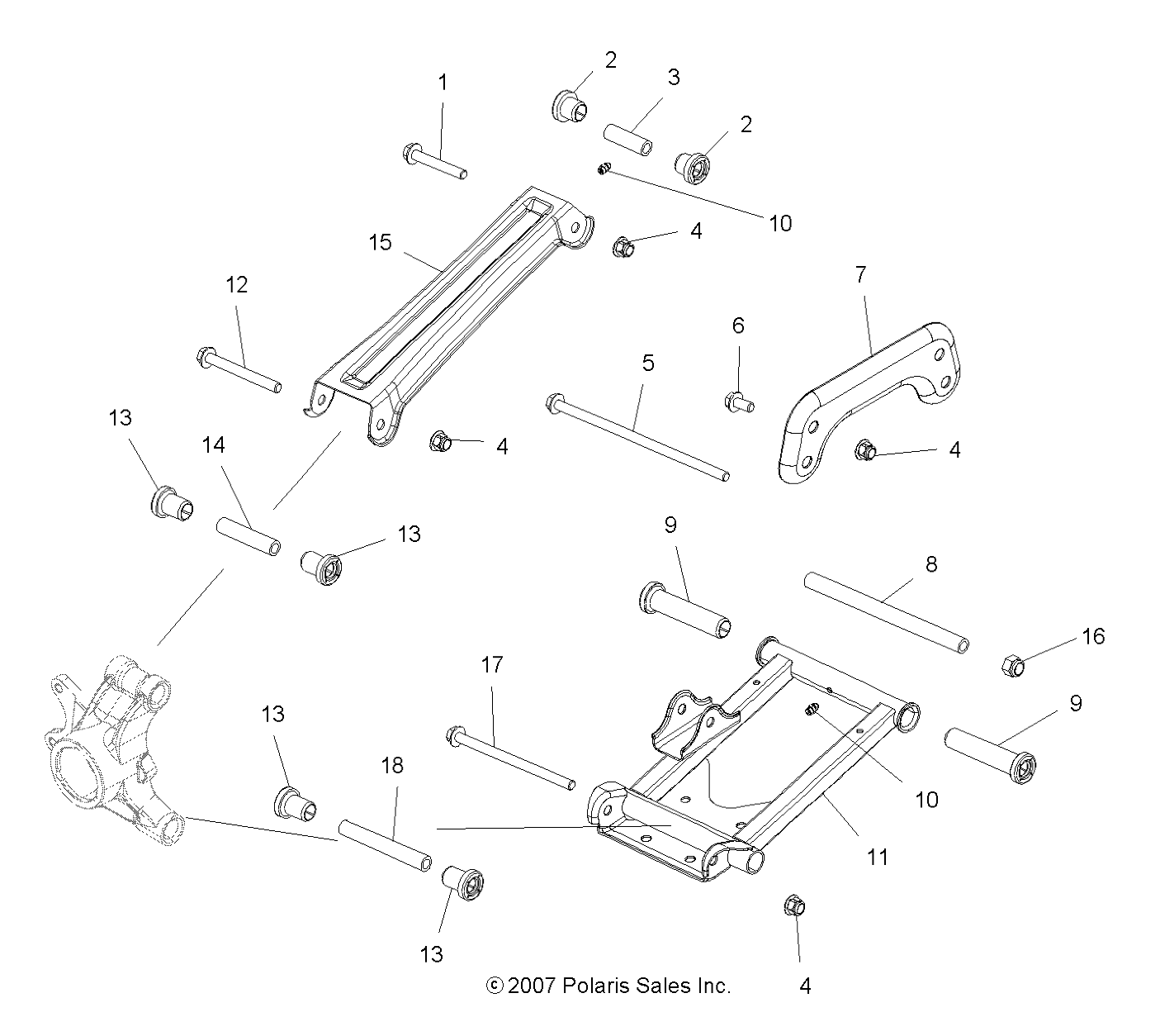 SUSPENSION, REAR - A08LB27AA (49ATVSUSPRR08SP300)