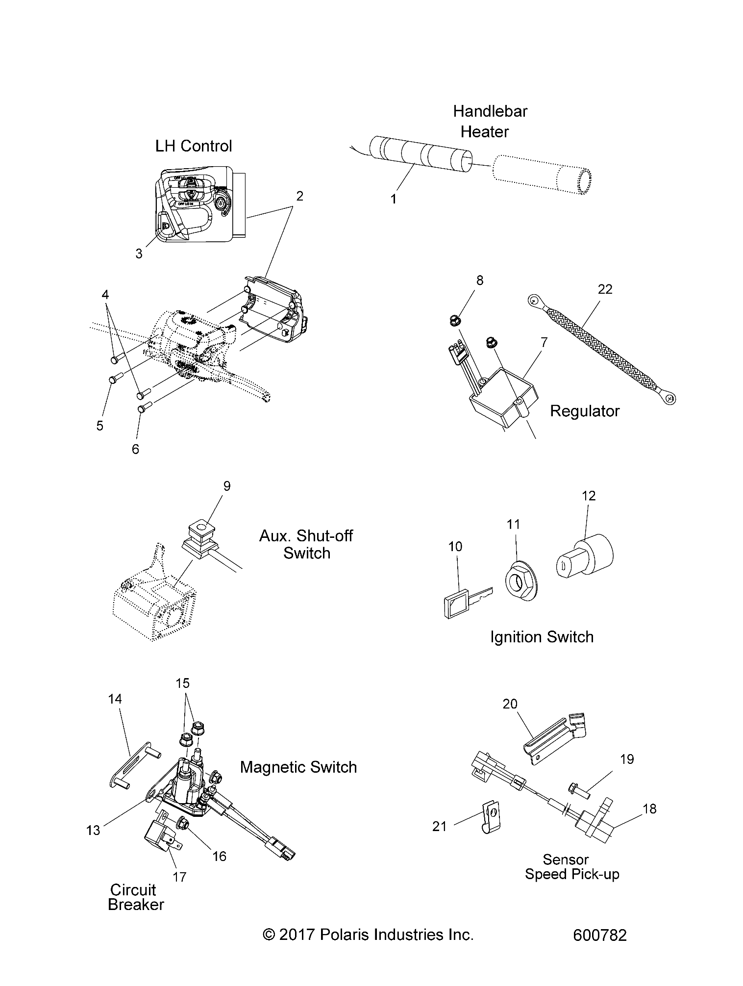 ELECTRICAL, SWITCHES and COMPONENTS - S20CED5BSL/BSU (600782)