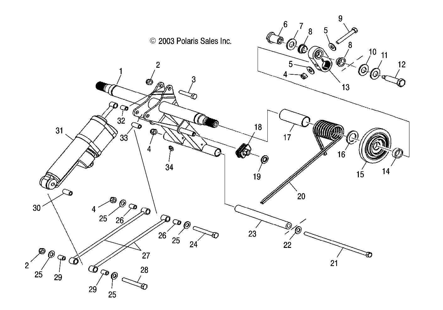 REAR TORQUE ARM - S04NZ8CS/CSA/CE (4988798879B13)