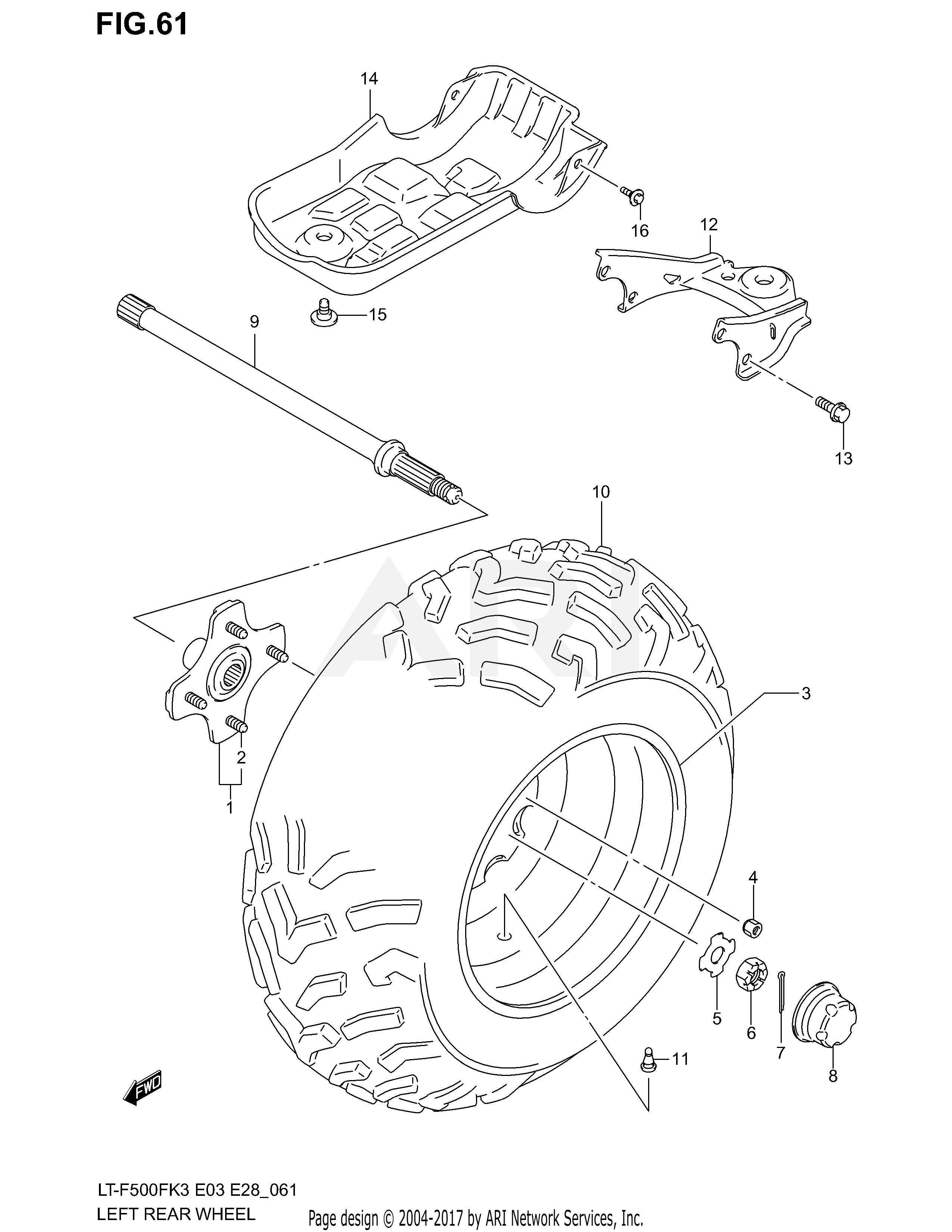 LEFT REAR WHEEL