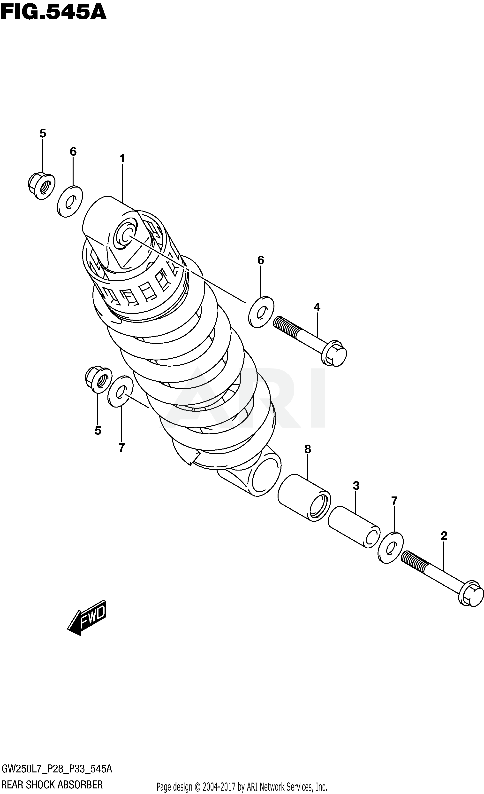 REAR SHOCK ABSORBER