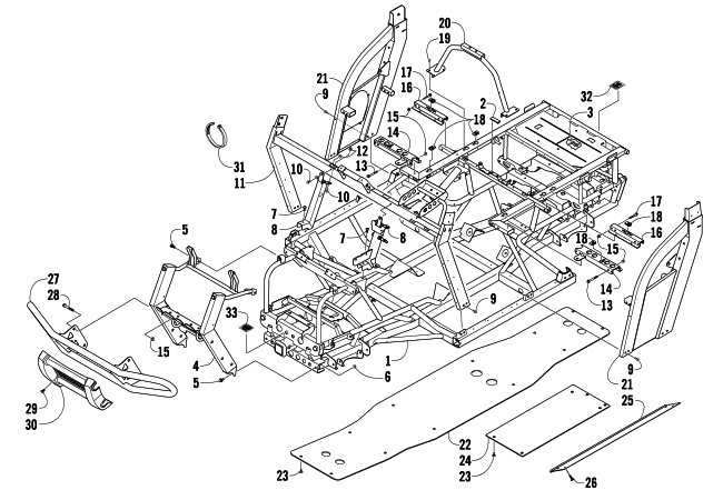 FRAME AND RELATED PARTS