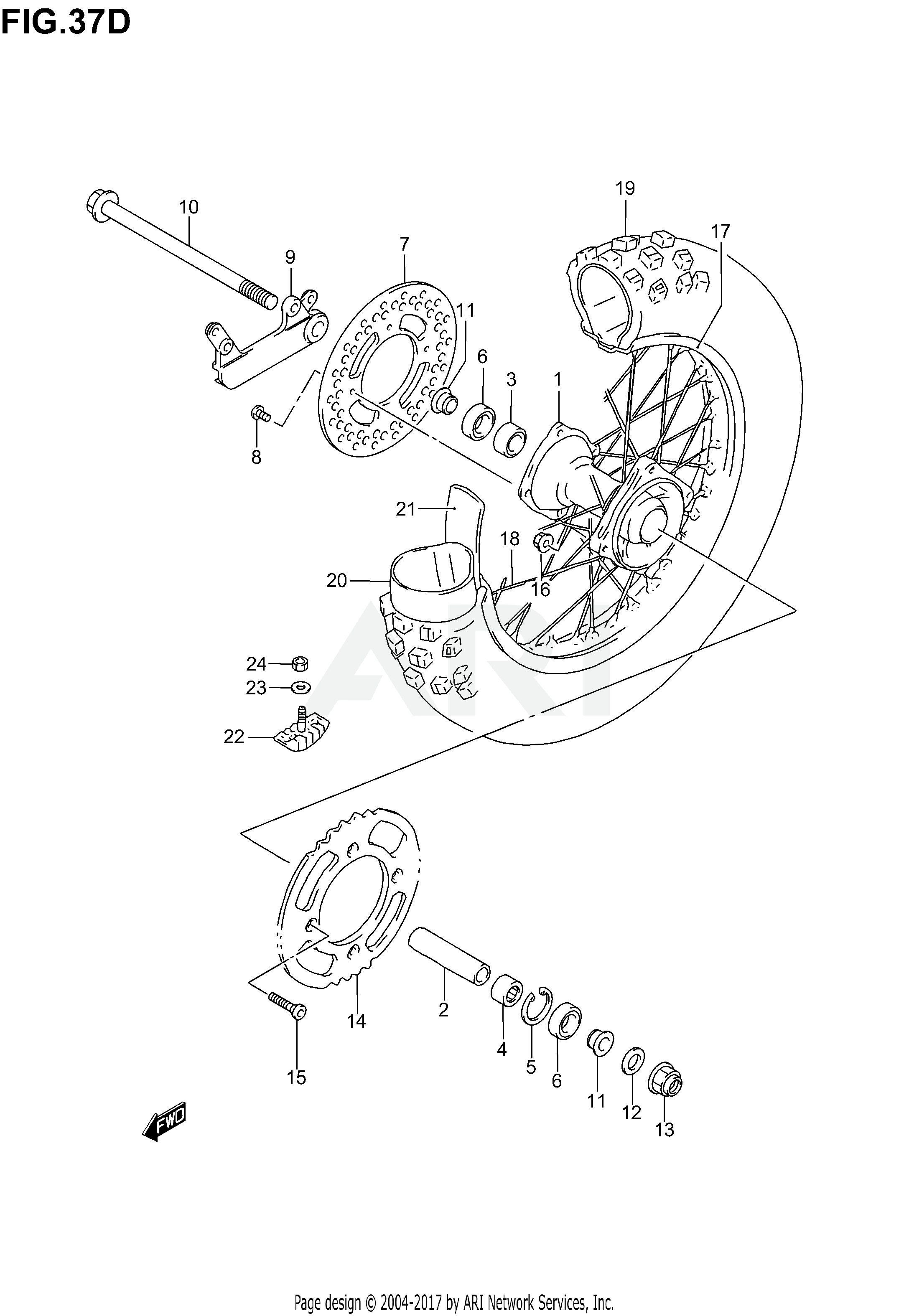 REAR WHEEL (RM85K5/K6)