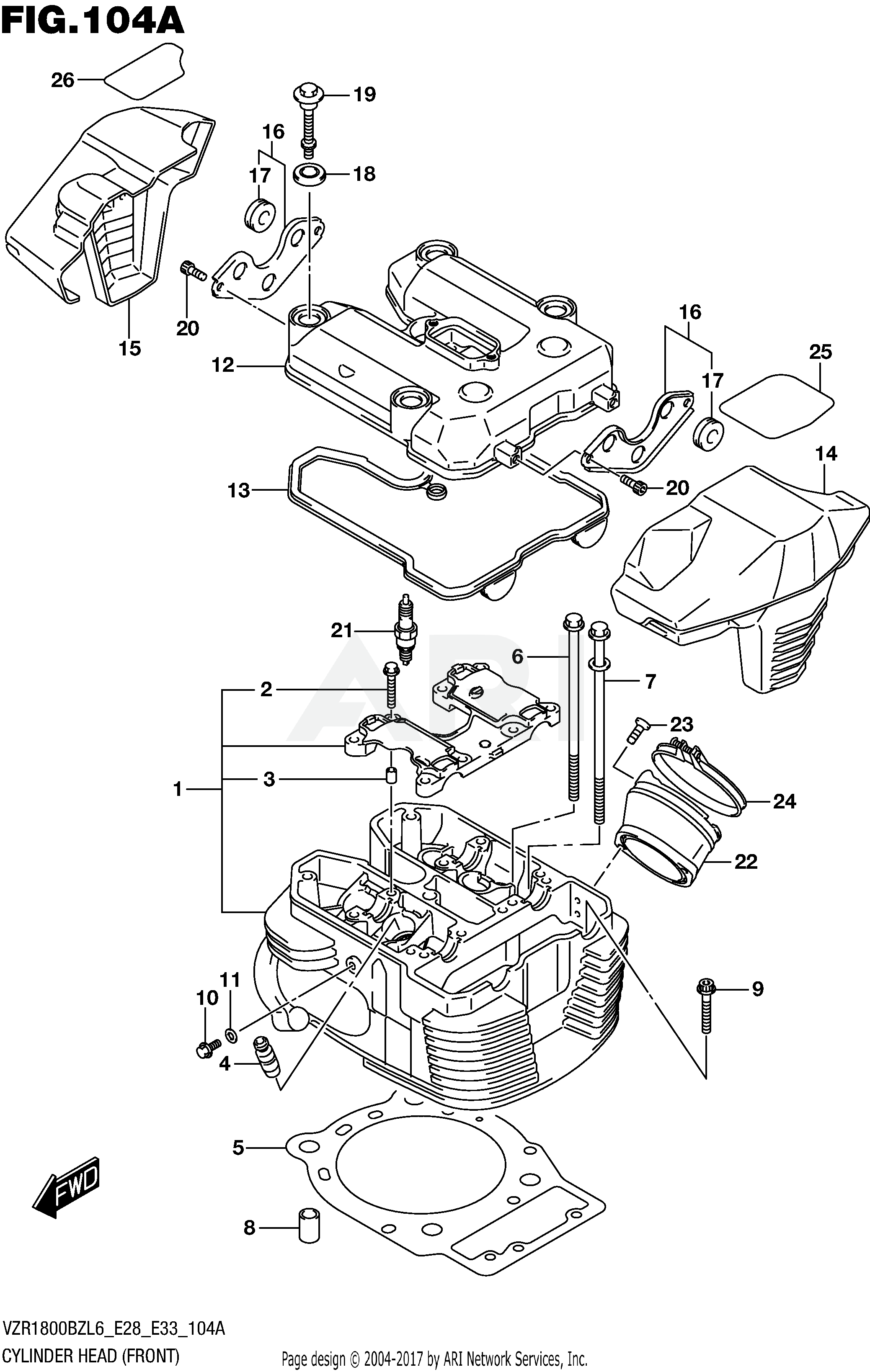 CYLINDER HEAD (FRONT)