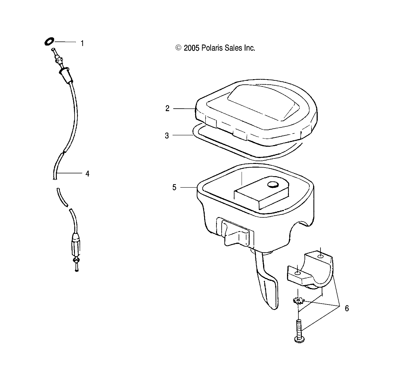 CONTROLS-THROTTLE ASM/CABLE - A05CD32AA/AB/AC (4999201649920164B07)