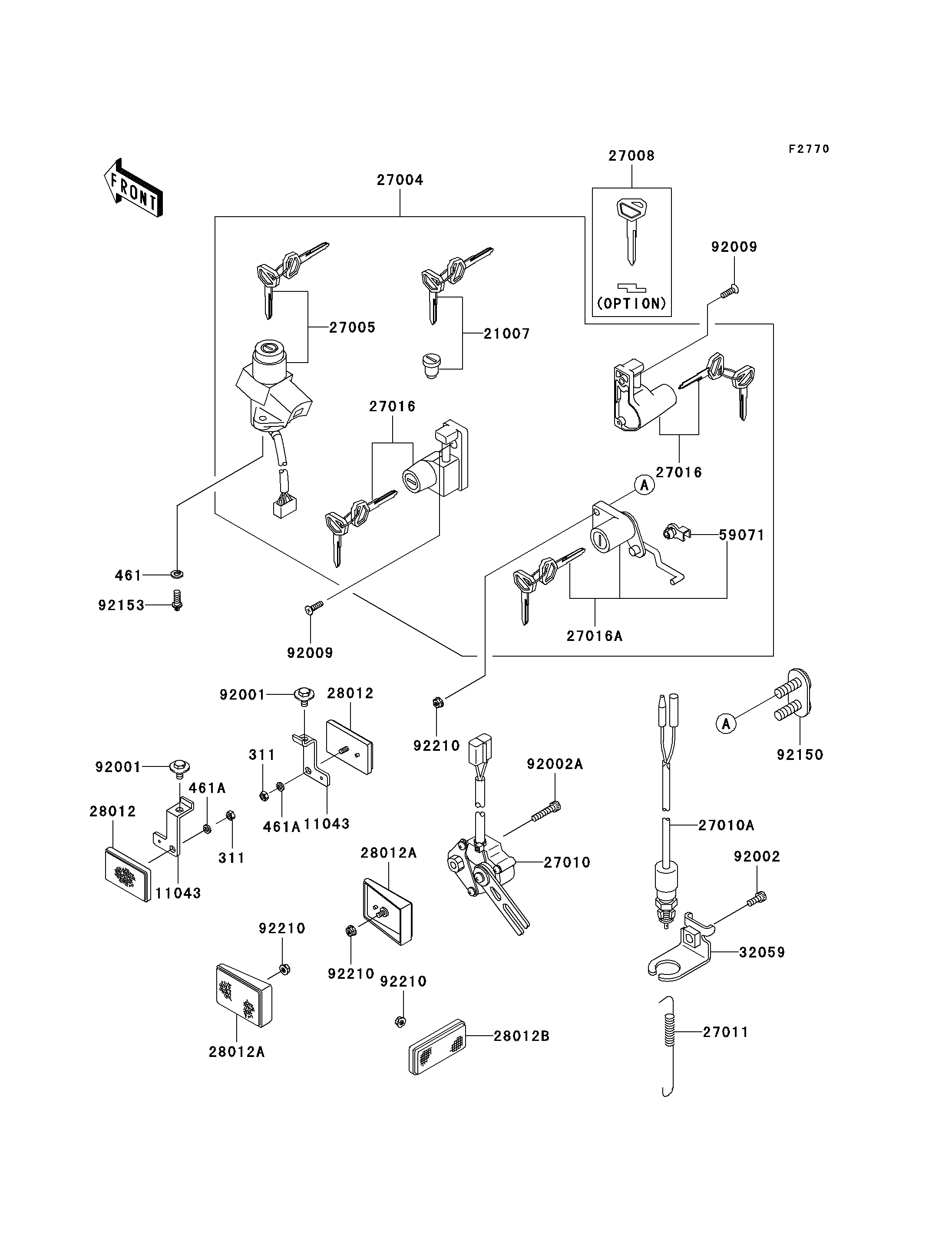 Ignition Switch/Locks/Reflectors