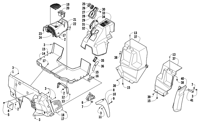 CONSOLE AND FLOOR PANEL ASSEMBLY