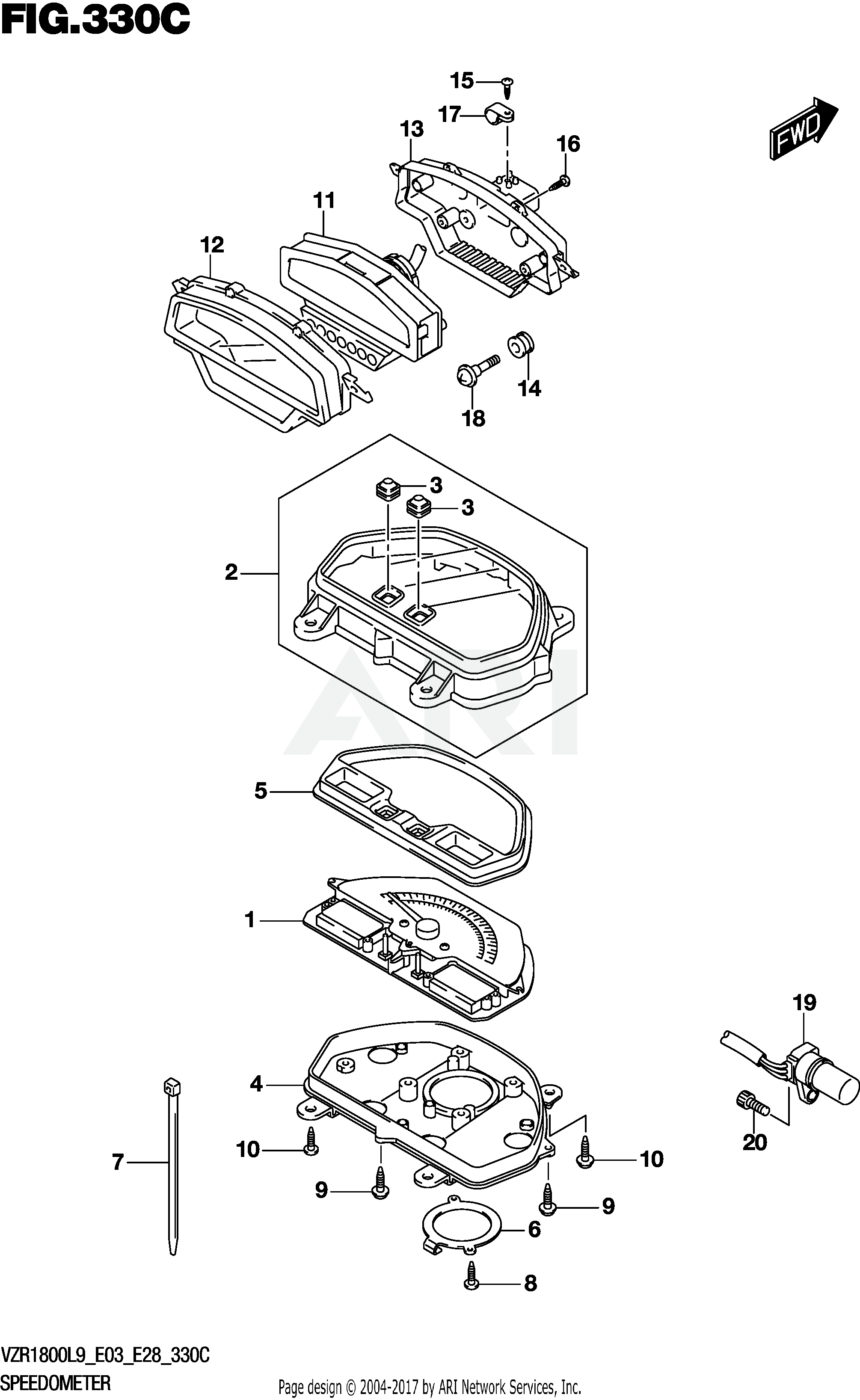 SPEEDOMETER (VZR1800BZL9 E28)