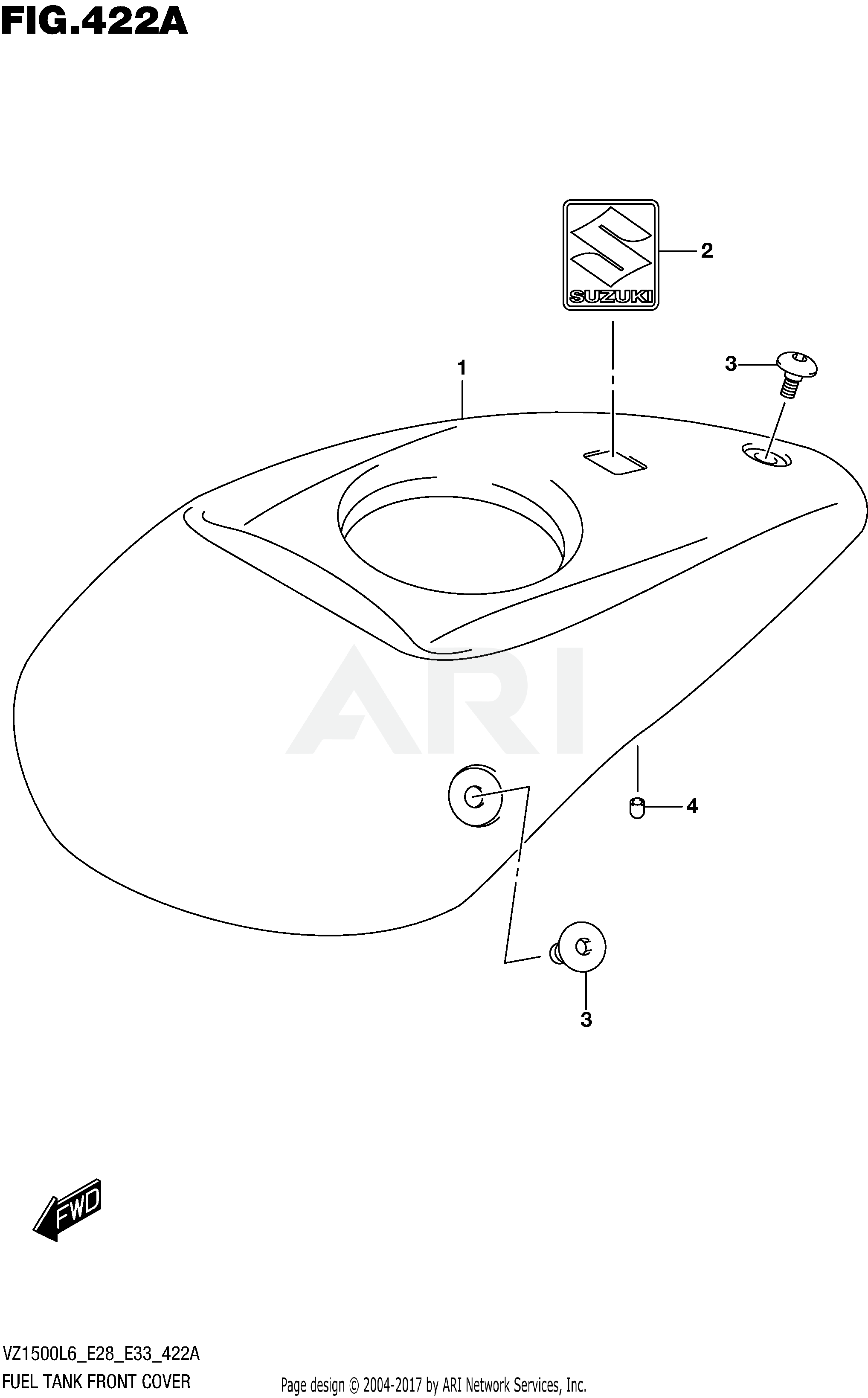 FUEL TANK FRONT COVER