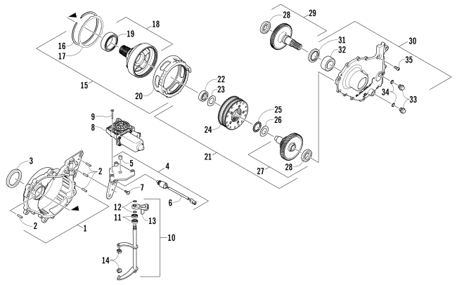 GEARCASE ASSEMBLY