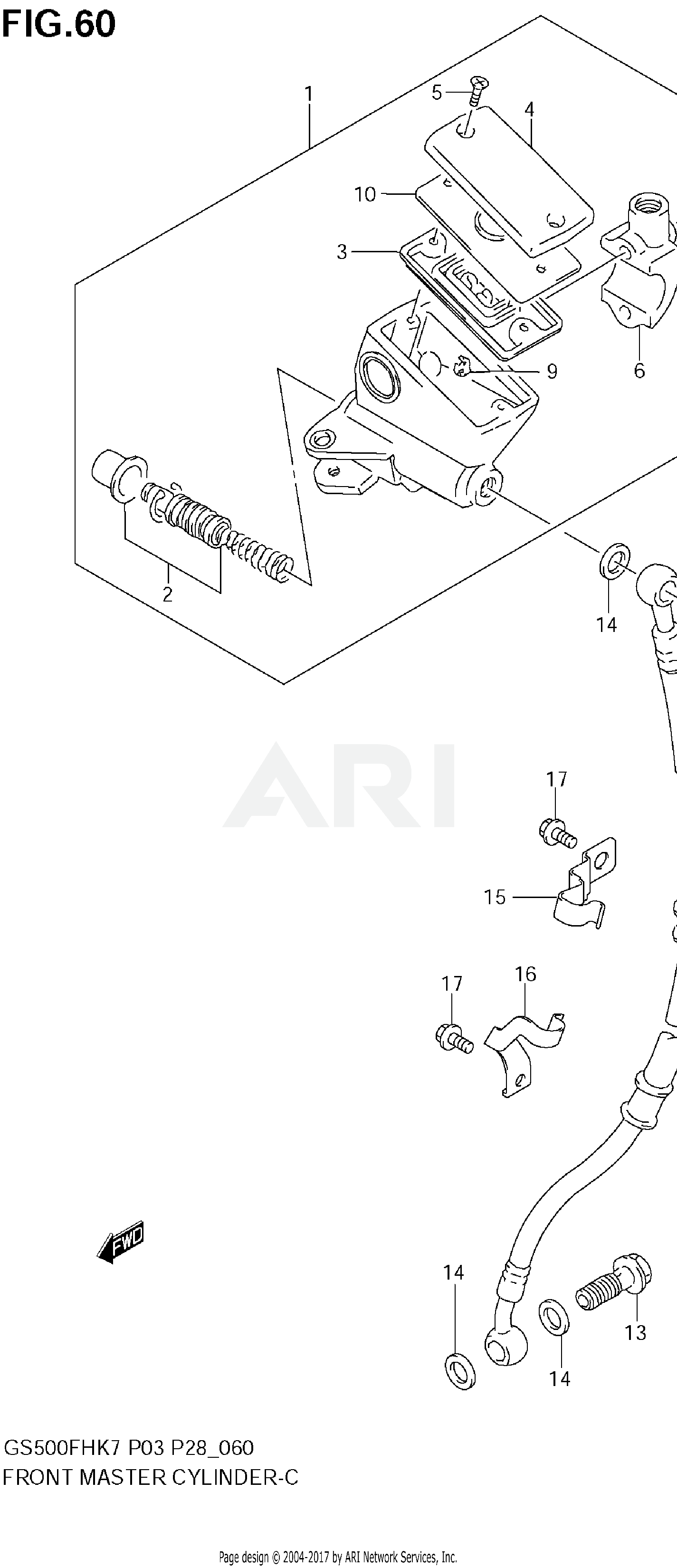 FRONT MASTER CYLINDER (GS500F)