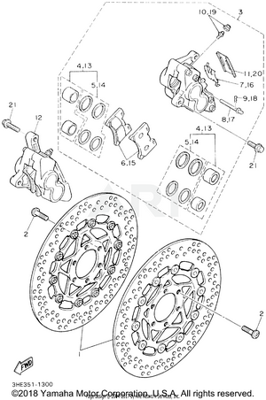 FRONT BRAKE CALIPER