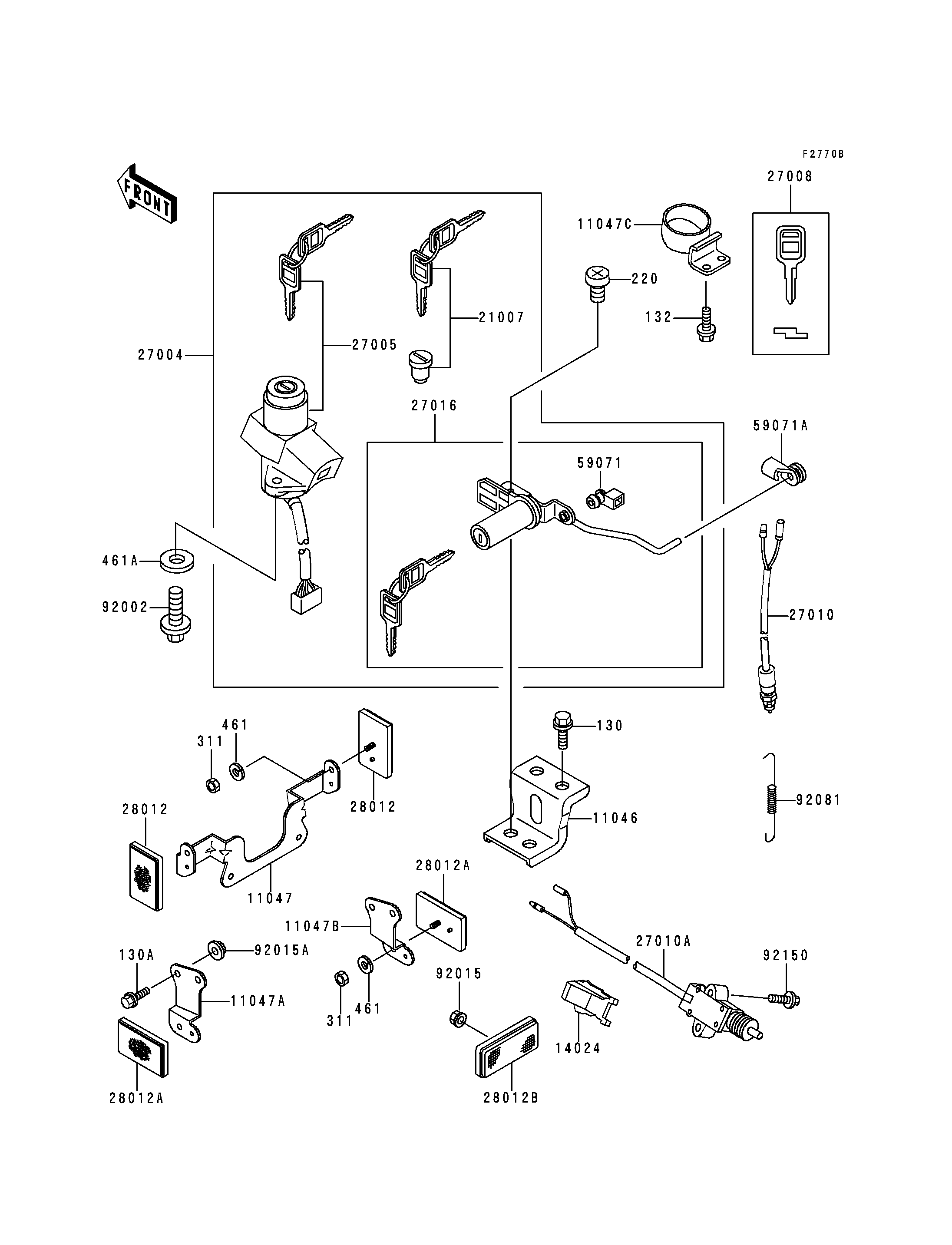 Ignition Switch(ZR550-B3/B4)