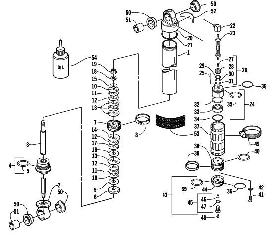 REAR SUSPENSION REAR ARM SHOCK ABSORBER