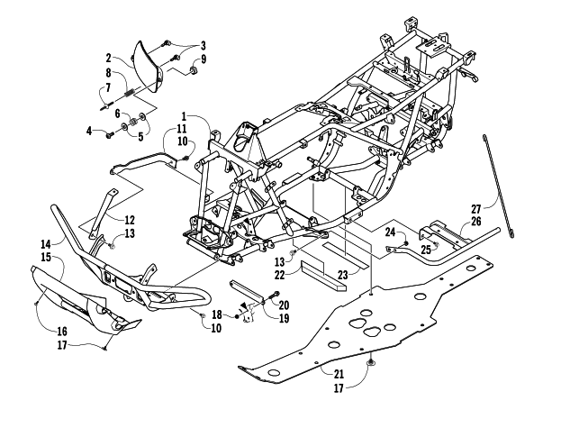 FRAME AND RELATED PARTS