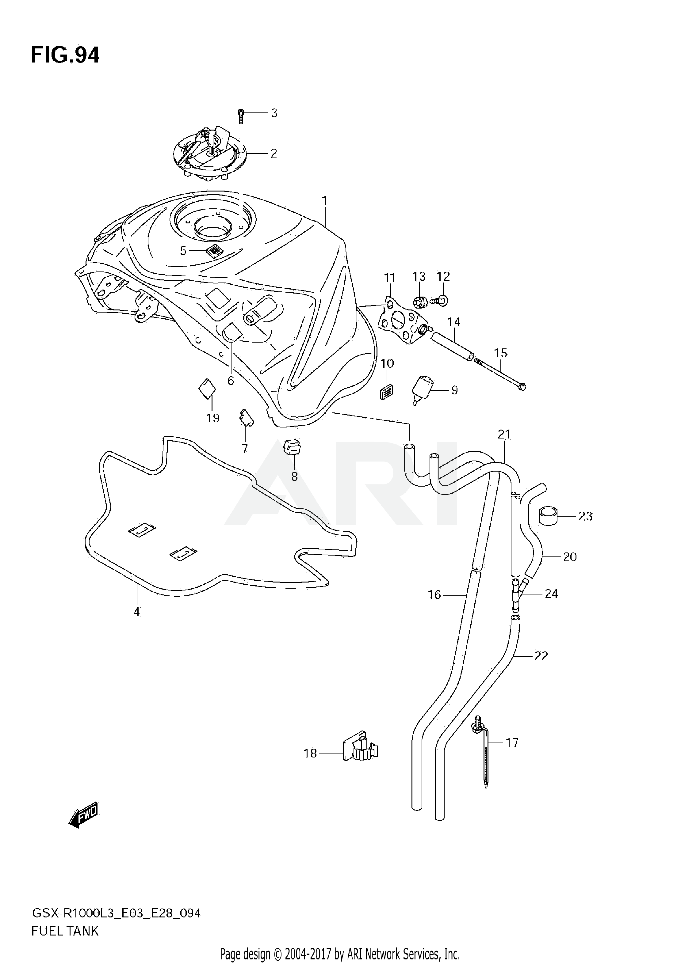 FUEL TANK (GSX-R1000L3 E03)