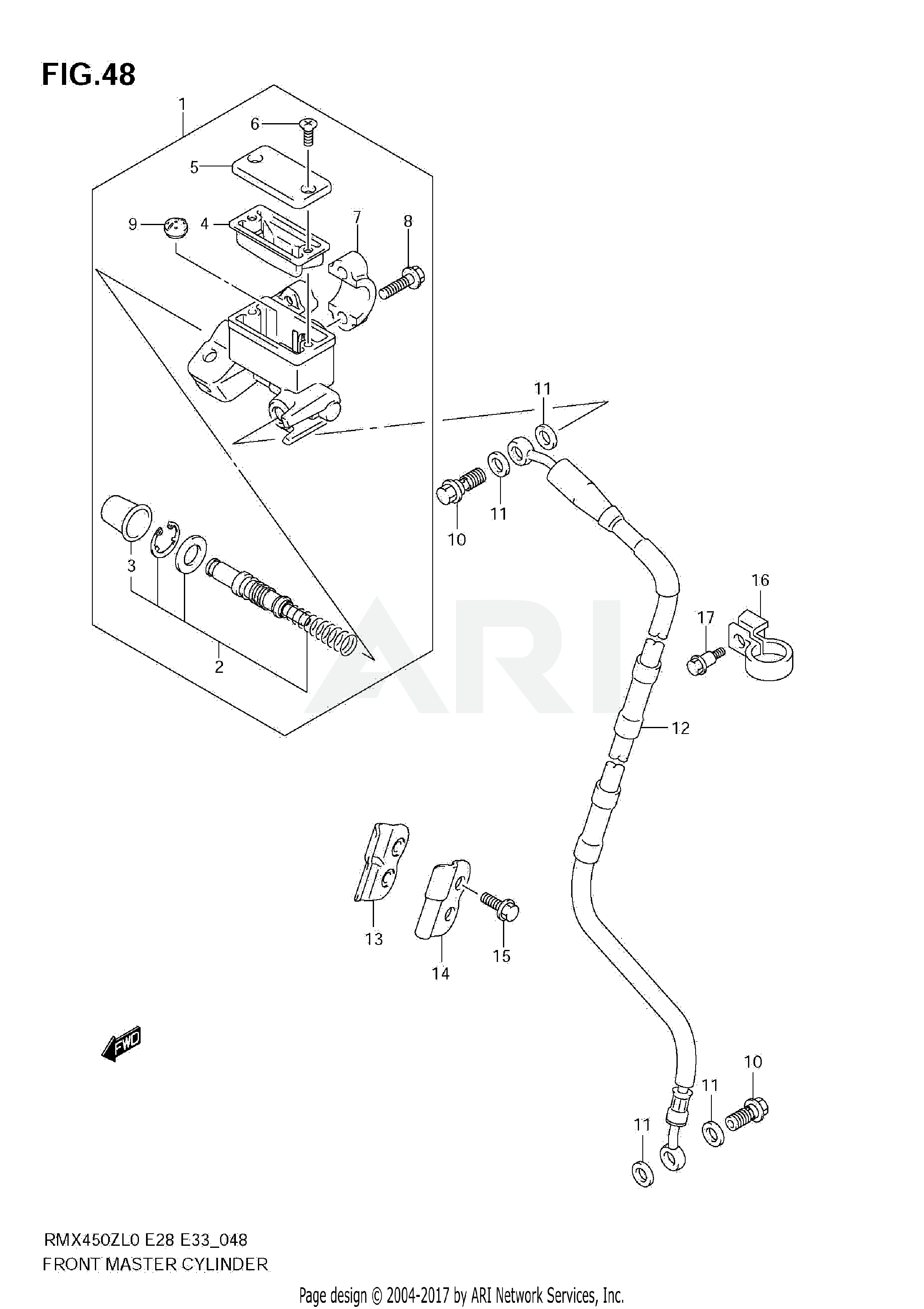 FRONT MASTER CYLINDER