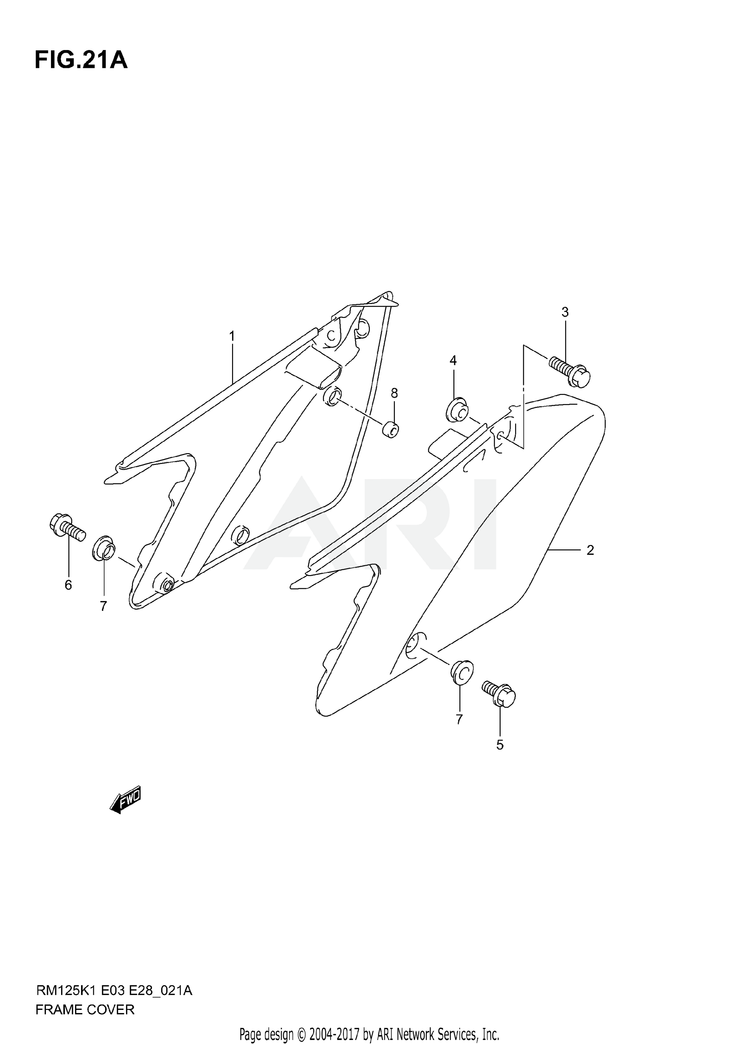 FRAME COVER (MODEL K3/K4/K5)