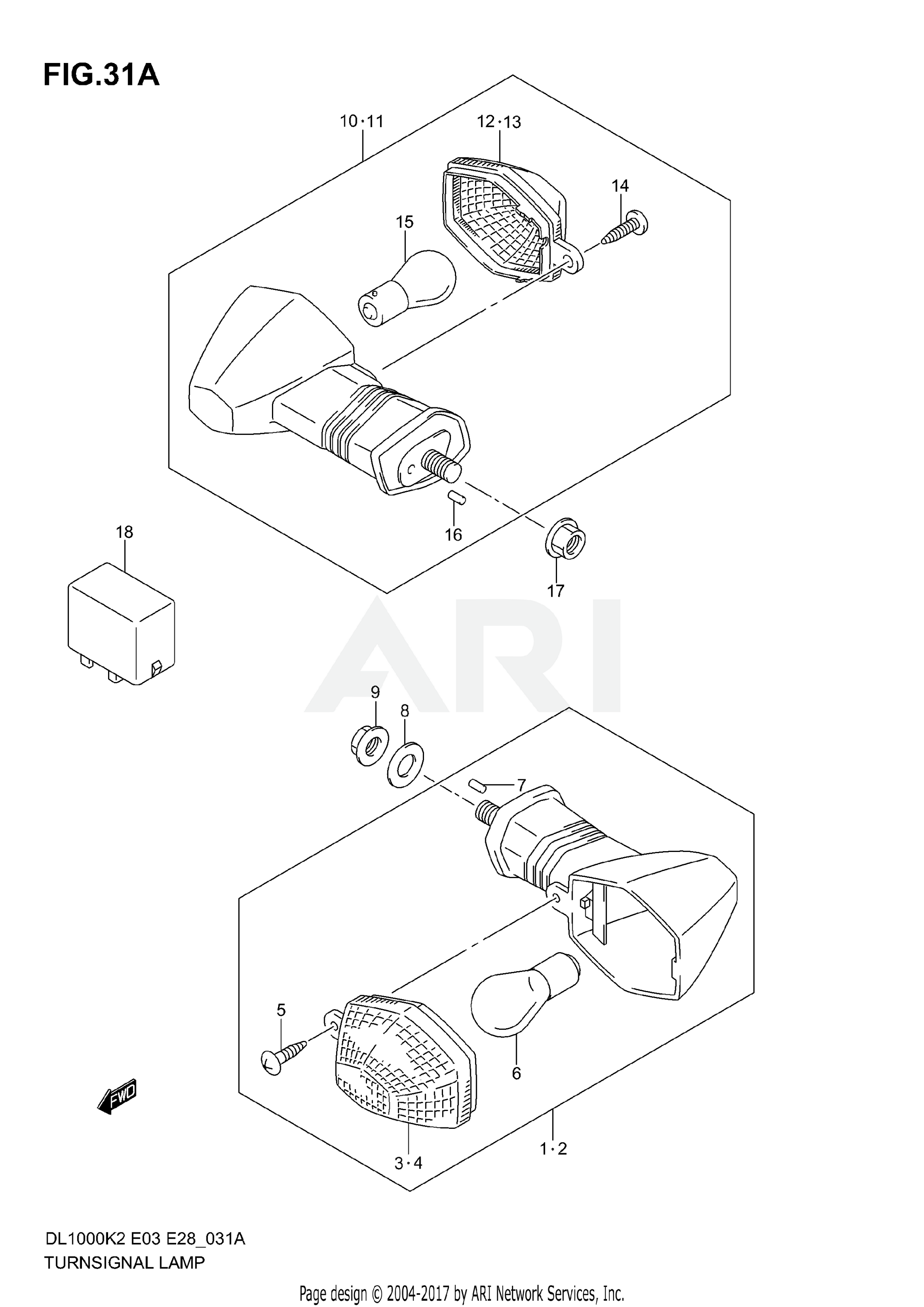 TURNSIGNAL LAMP (MODEL K4/K5/K6)